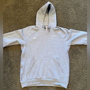 Adidas MLS Grey Pullover Hoodie (Major League Soccer) [LARGE]